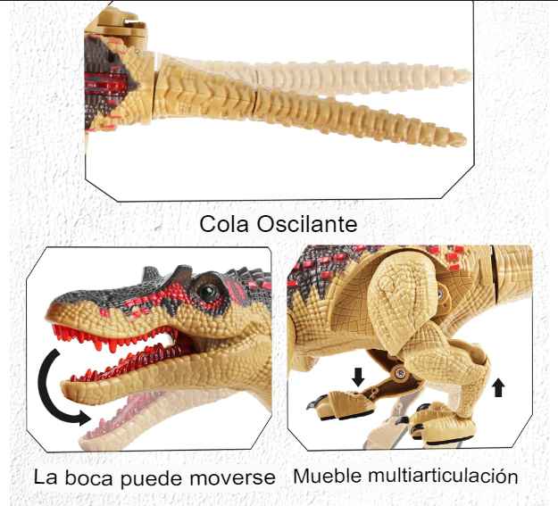 Dinosaurio de control remoto con Sonido y Luces DinoToys™