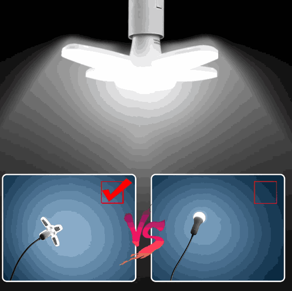 Bombilla LED plegable mas ventilador con control remoto para el hogar winds at home™ gaddi