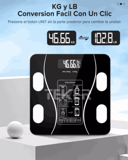 Bascula Multifuncional para el Peso Corporal HealthyLife™