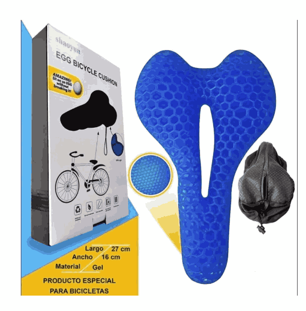 Asiento de Gel Para Bicicleta Ajustable ComfortBike™