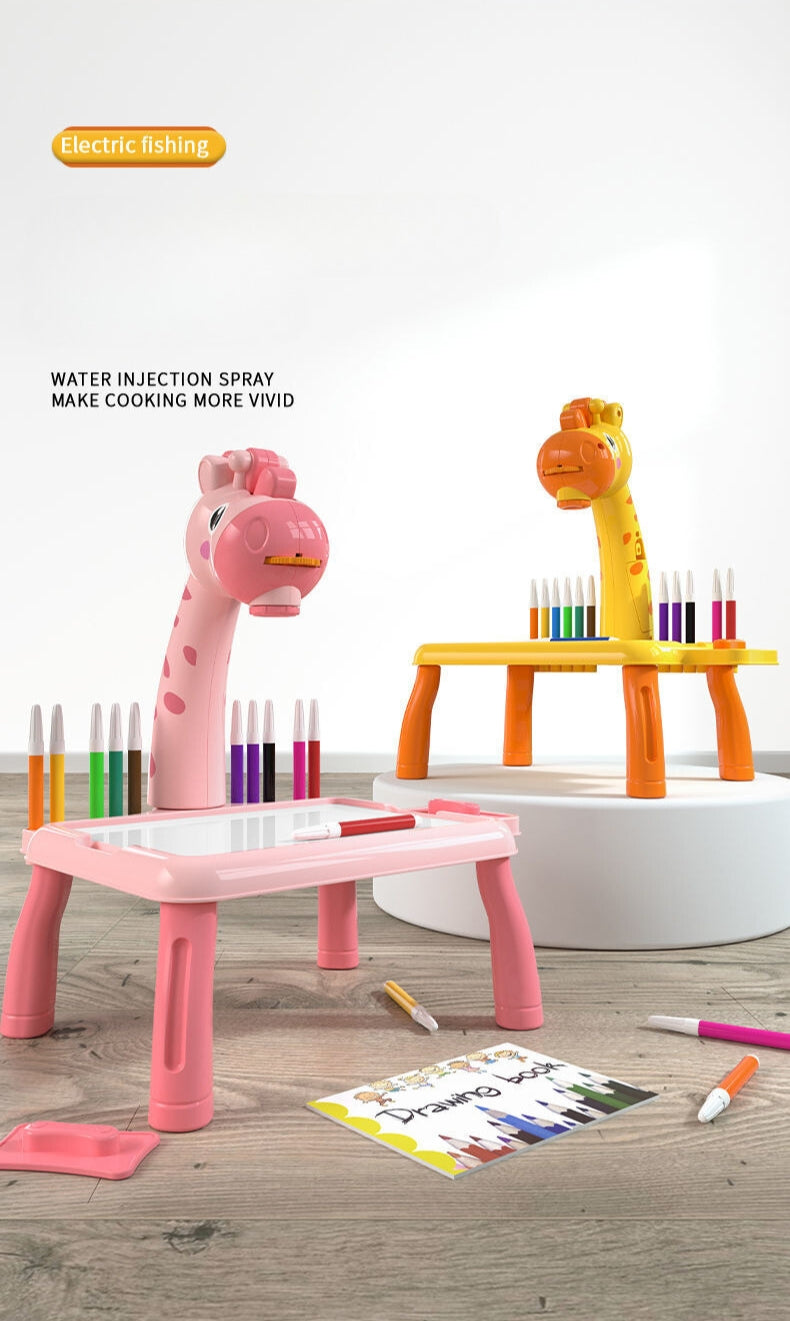 MESA DE DIBUJO PARA NIÑOS CON PROYECTOR