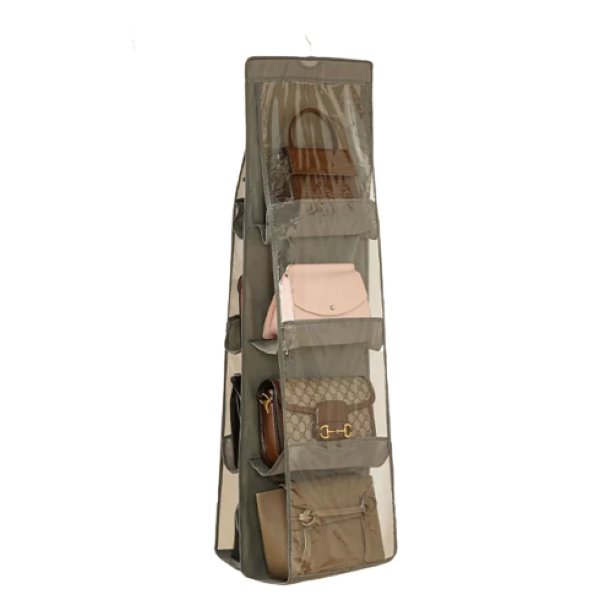 ORGANIZADOR VERTICAL PARA BOLSOS Y ROPA 8 ESPACIOS - SMARTBAG™