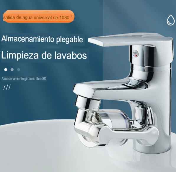 Adaptador Cabezal Rociador de Grifo con Rotación Universal RotatorTaps™