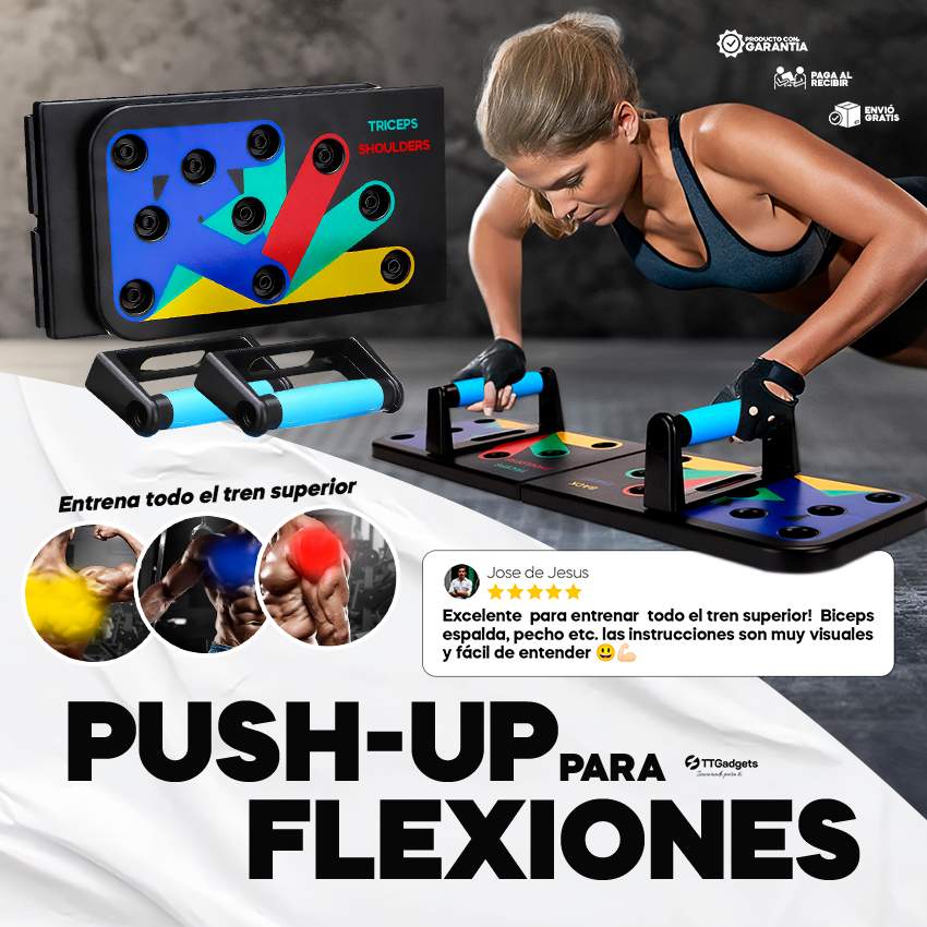 Tablero de Push Up/Flexiones de entreno completo de tren superior Flex Body®
