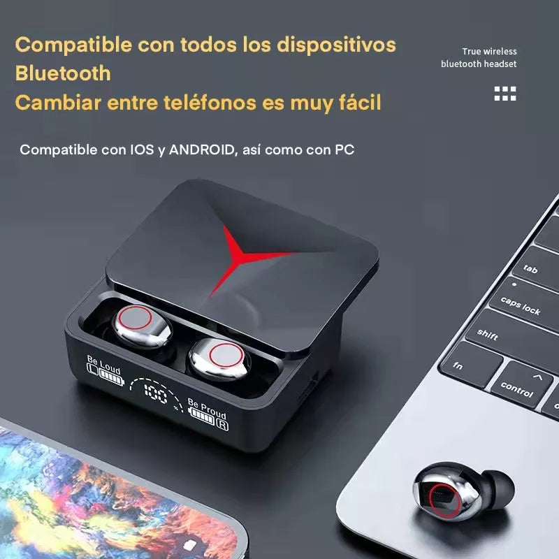 Audífonos M90 con PowerBank de Gran Carga MagicSound™