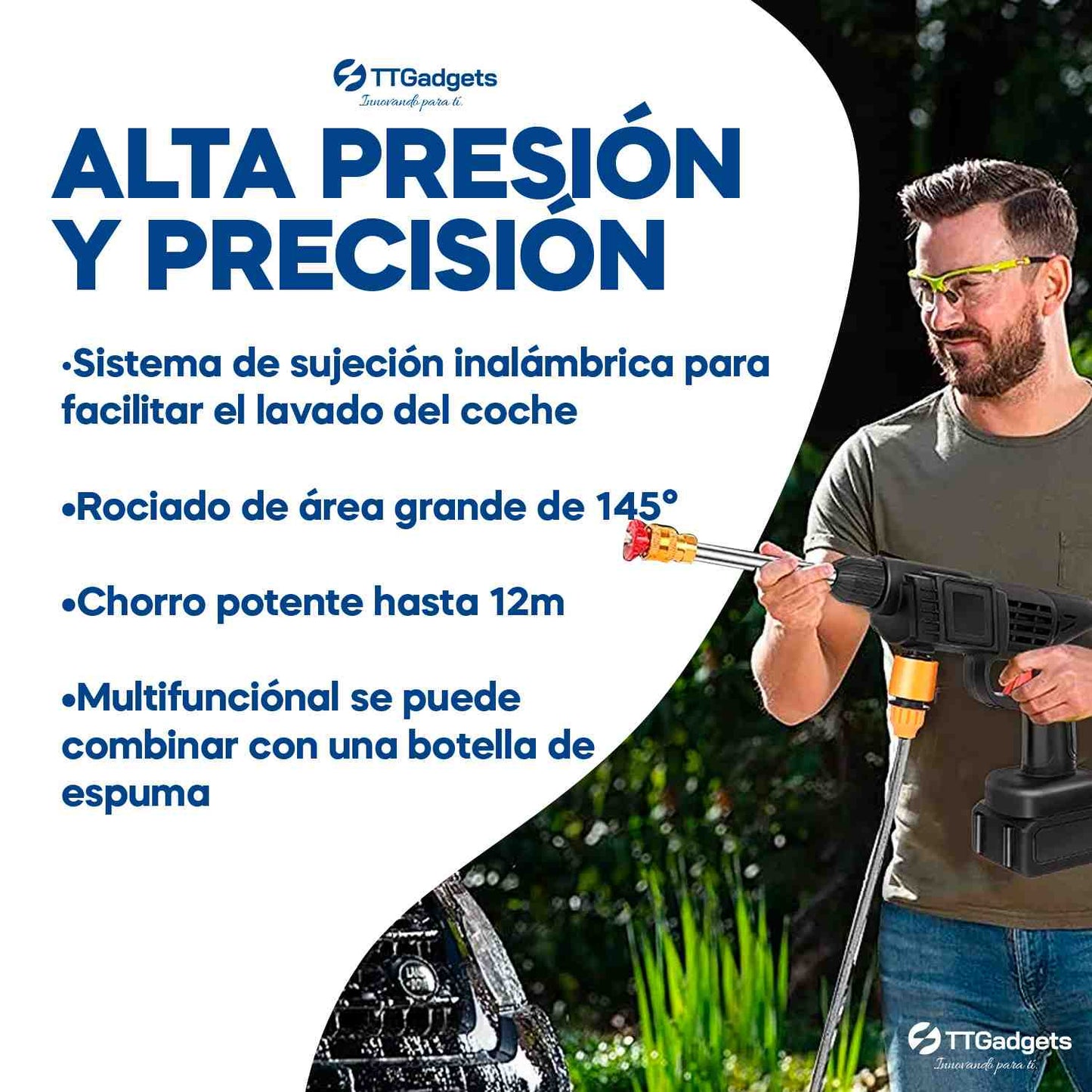 Pistola de Lavado de Auto de Alta Presión 48V