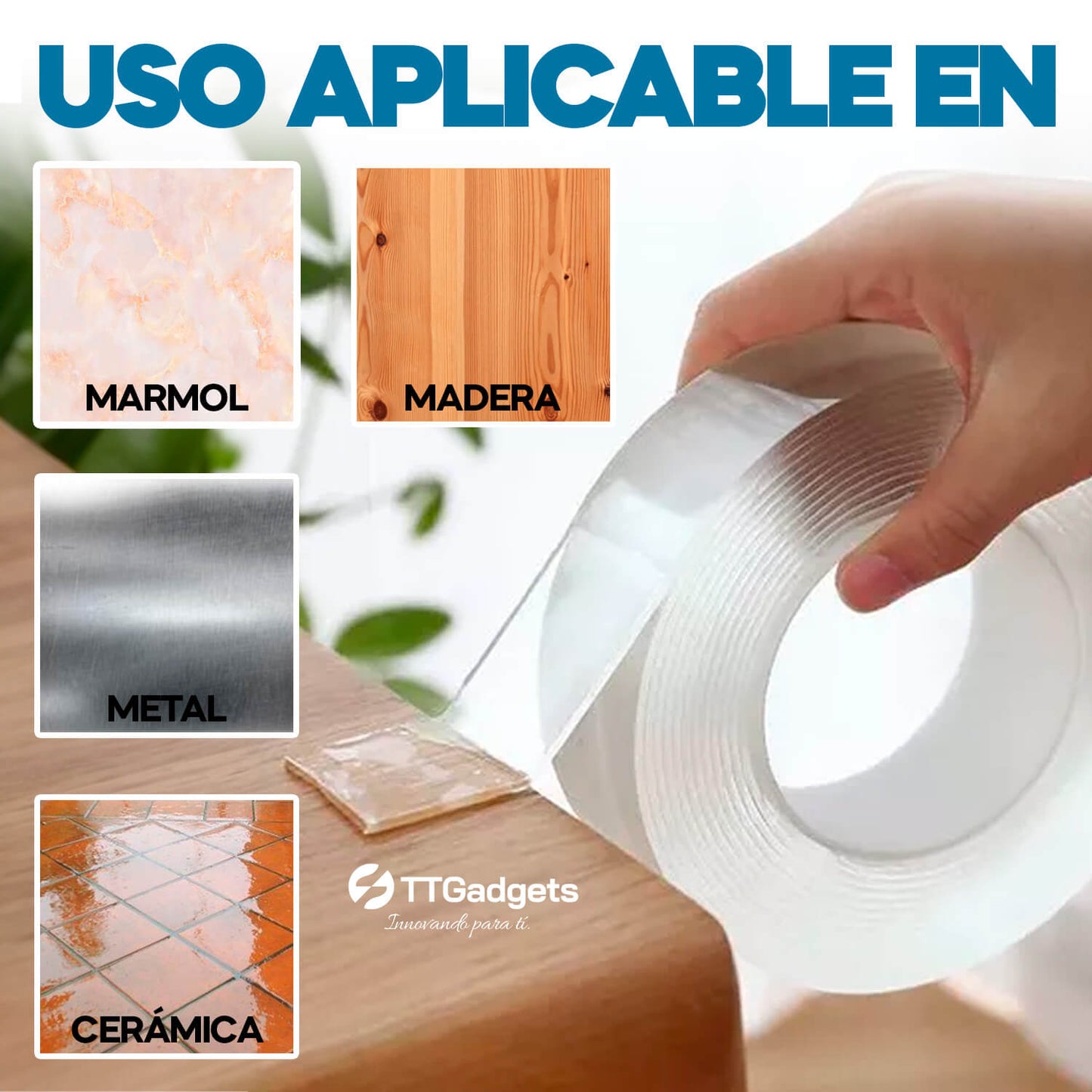 Nanocinta 3 metros de cinta Mágica Adhesiva MagicTape™