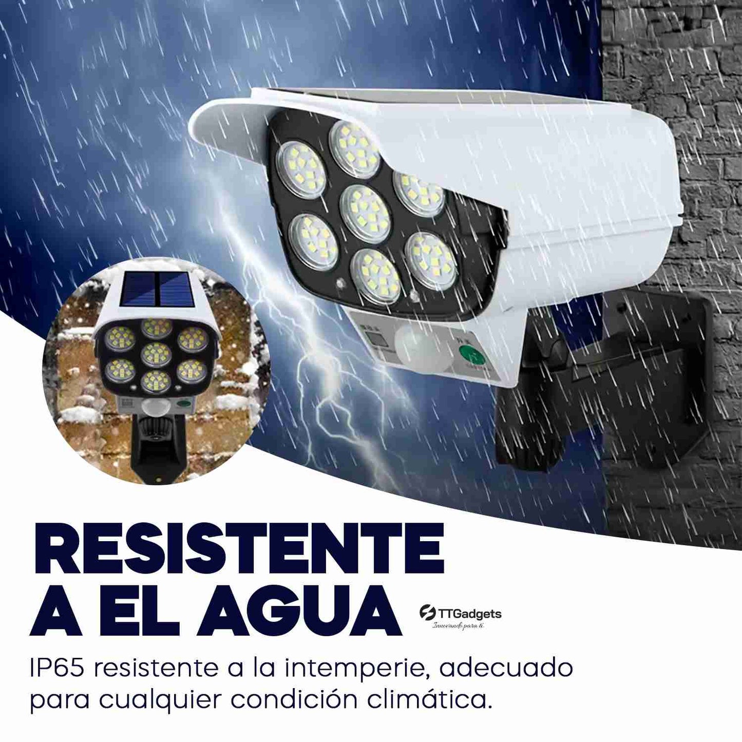 Foco Solar de Exterior con forma de Cámara de seguridad SolarLight™