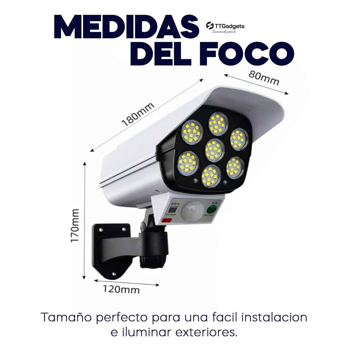 Foco Solar de Exterior con forma de Cámara de seguridad SolarLight™