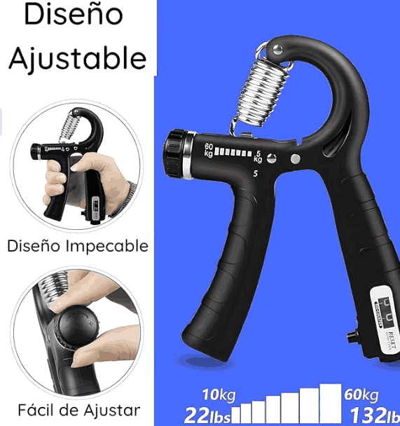 Ejercitador de Mano y Antebrazo Ajustable de 0-60 Kg HandFit™