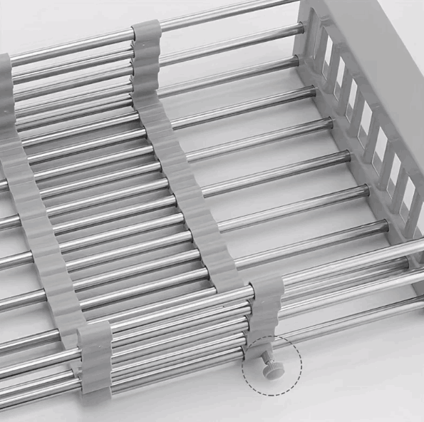 Escurridor de Platos Extensible de Acero Inoxidable Stainless™