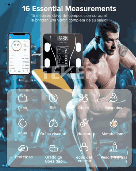 Bascula Multifuncional para el Peso Corporal HealthyLife™