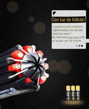 Destornilladores 8 en 1 con Linterna MultiPurpose™