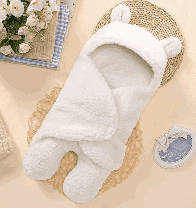 Manta con Capucha para Bebé con Forma de Oso  ConfortsBabys™