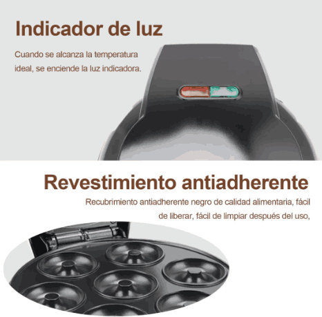 Maquina Para Hacer Donas Eléctrica Antiadherente DonutsEletric™
