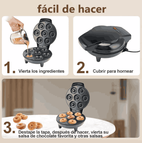Maquina Para Hacer Donas Eléctrica Antiadherente DonutsEletric™