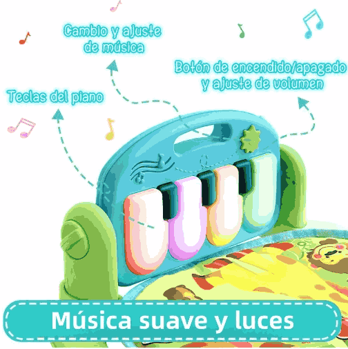 Gimnasio Interactivo para Bebé con Piano InteractiveBaby™