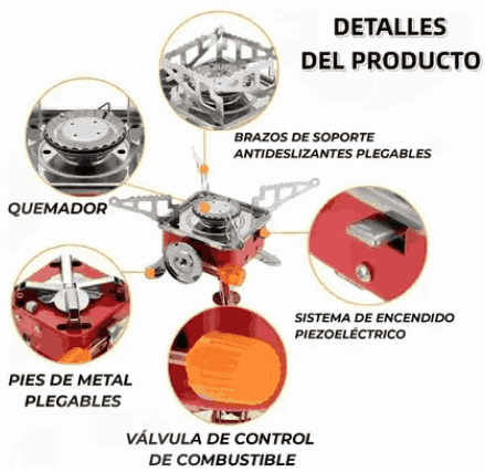 Mini Parrilla de Gas para Camping Plegable FireEveryWhere™