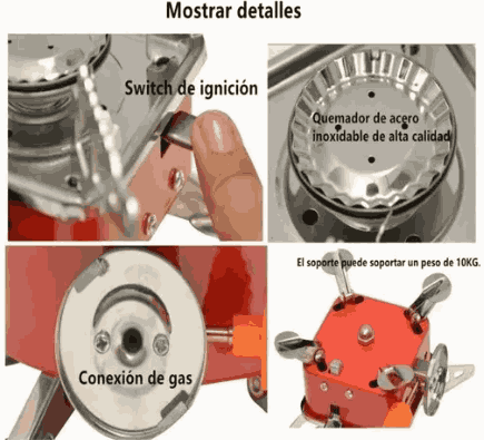 Mini Parrilla de Gas para Camping Plegable FireEveryWhere™