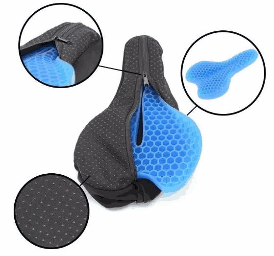 Asiento de Gel Para Bicicleta Ajustable ComfortBike™