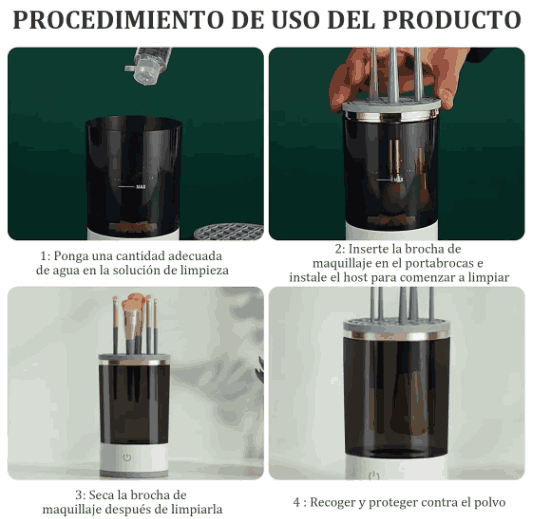 Limpiador Eléctrico Para Brochas De Maquillaje CleanMakeup™
