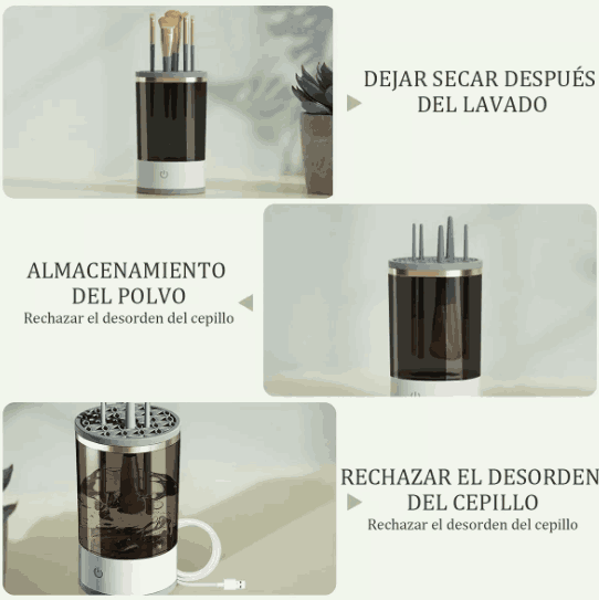 Limpiador Eléctrico Para Brochas De Maquillaje CleanMakeup™