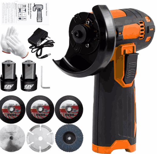 Kit De Pulidora / Amoladora Angular Inalámbrica De 12 V, Disco Abrasivo YourTools™