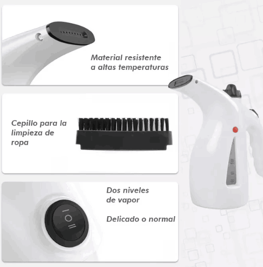 Máquina De Planchar a Vapor Portátil para Ropa Impeccable™