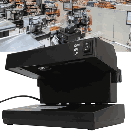 Detector de Billetes Falsos con Lupa y Luz UV Code™