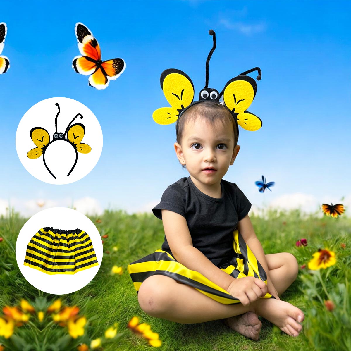 Disfraz de Abejita para niña de 2 a 8 años CostumeKids™
