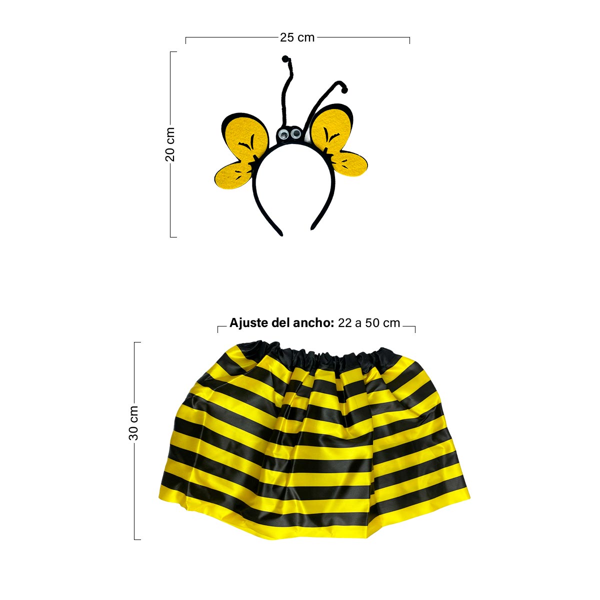 Disfraz de Abejita para niña de 2 a 8 años CostumeKids™