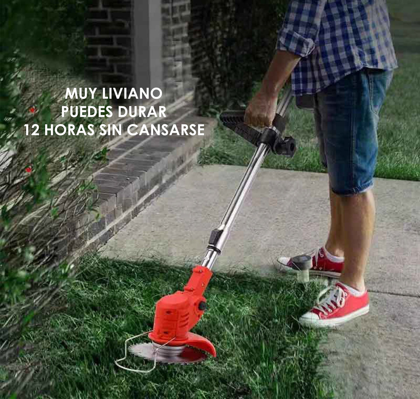 GUADAÑA ELECTRICA CORTADORA DE CESPED + KIT COMPLETO 3 en 1! 🍃