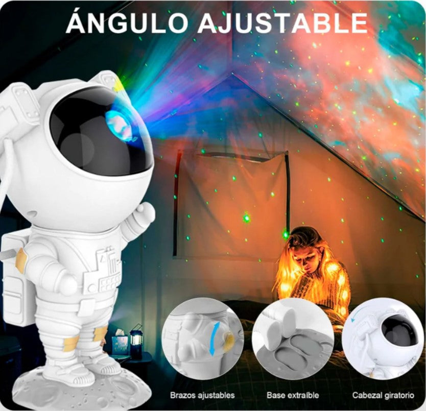 Proyector De Galaxia Tipo Astronauta Con Luz Rgb Y Parlante GalaxyLights™