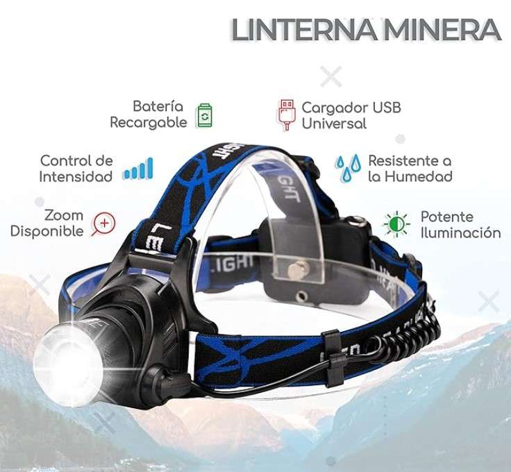 Lámpara Led para Cabeza Recargable & MultiFunción SuperLight™ versión mini