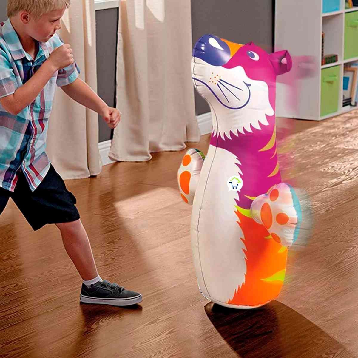 MUÑECO DE BOX INFLABLE para NIÑOS 94 cm altura x 61 cm ancho