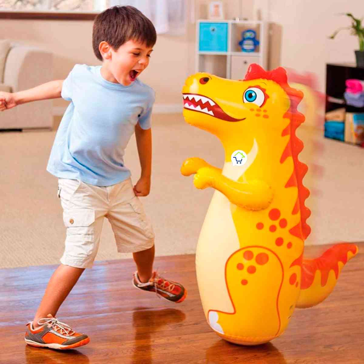 MUÑECO DE BOX INFLABLE para NIÑOS 94 cm altura x 61 cm ancho