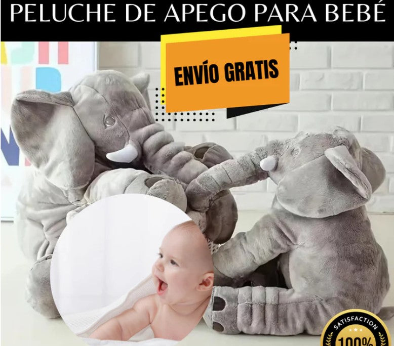 ELEFANTE PELUCHE PARA BEBÉS ¡ÚLTIMAS UNIDADES! 60 CM