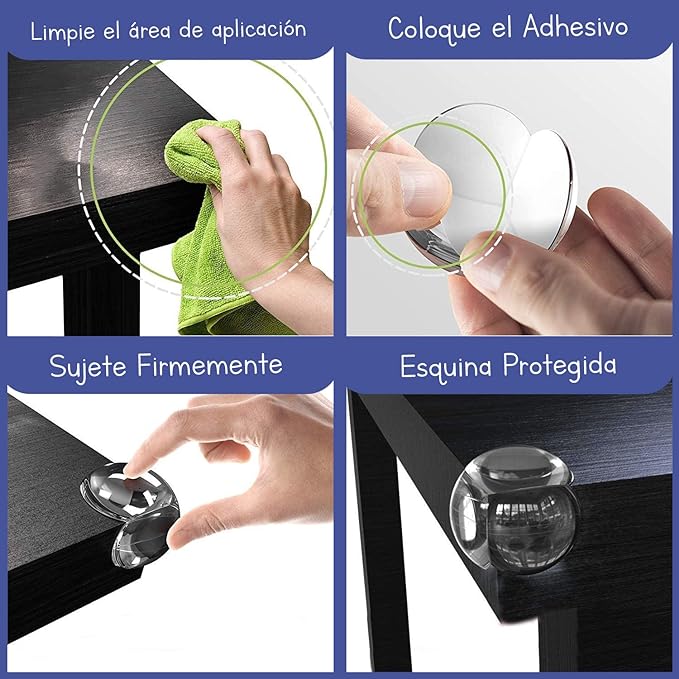 Kit 12 Protectores de Silicona de Esquinas para niños y bebés SiliProtect™