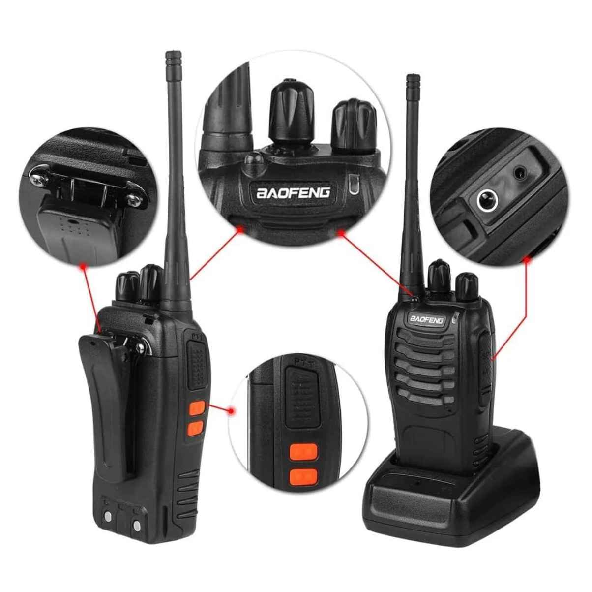 Radio Comunicación Walkie Talkie 2 Unidades Baofeng™