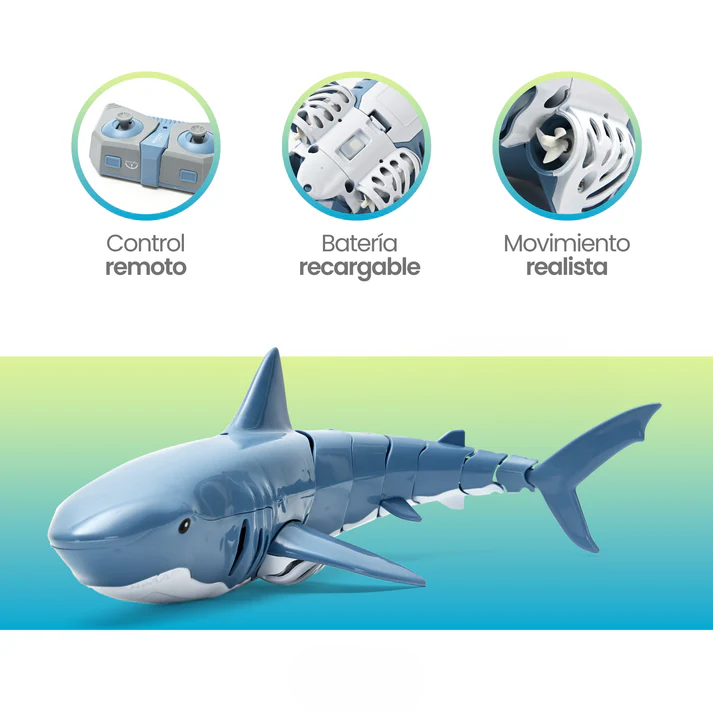 Tiburón A Control Remoto Para Niños + Envio Gratis