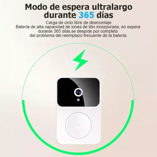 Timbre inteligente con WiFi y Cámara para el hogar Security™