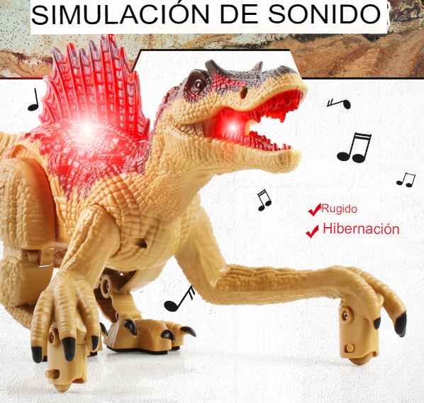 Dinosaurio de control remoto con Sonido y Luces DinoToys™