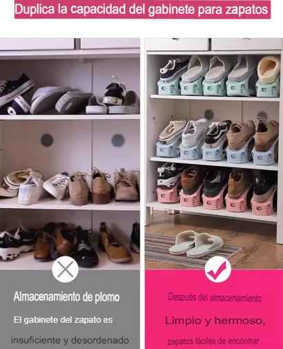 Kit de 5 Organizadores Plegables para Zapatos Ahorrador de Espacio SpaceSaver™