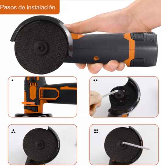 Kit De Pulidora / Amoladora Angular Inalámbrica De 12 V, Disco Abrasivo YourTools™