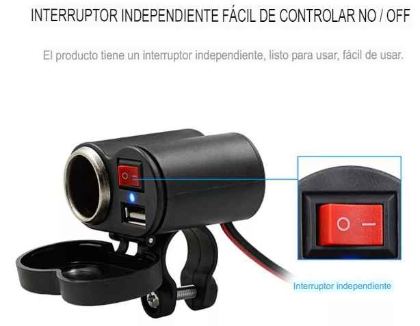 Cargador para Celular con Encendedor para Motocicleta MotorcycleElectronics™