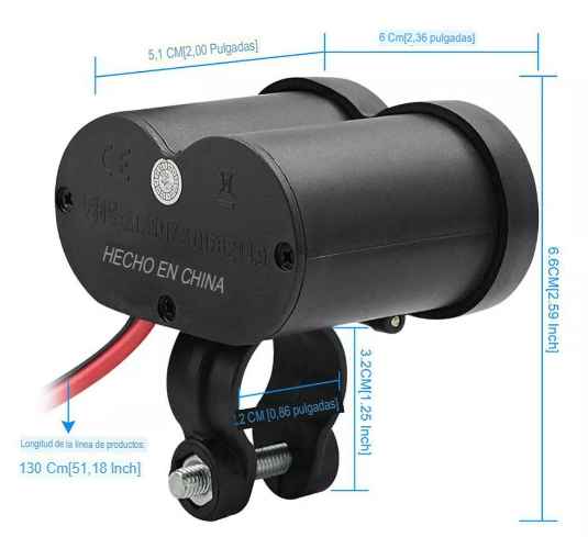 Cargador para Celular con Encendedor para Motocicleta MotorcycleElectronics™