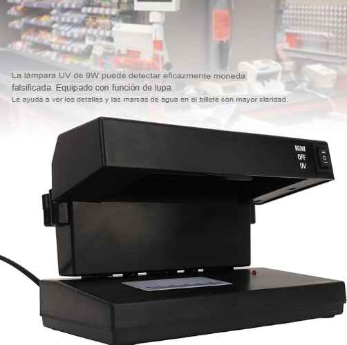 Detector de Billetes Falsos con Lupa y Luz UV Code™