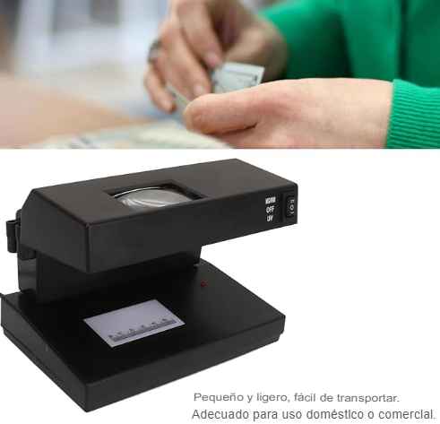 Detector de Billetes Falsos con Lupa y Luz UV Code™