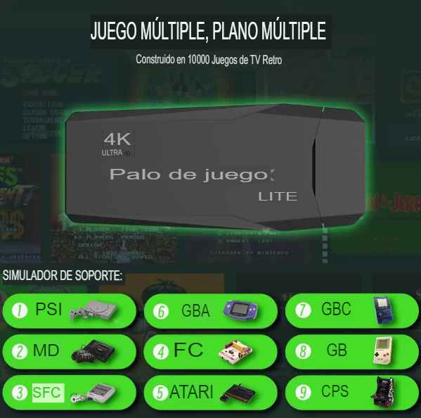 Mini consola de +10000 juegos RetroGame™