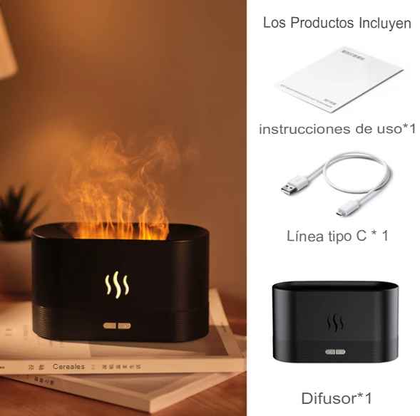 Humidificador de Aire Ultrasónico efecto Flama Humidify™